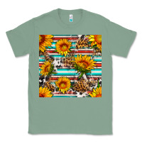 Sage serape leopard seamless pattern Classic Tee - BundleAndBundleShop