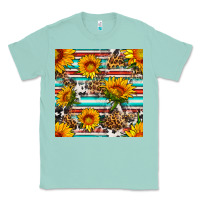 Seafoam serape leopard seamless pattern Classic Tee - BundleAndBundleShop