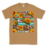 Toasted Coconut serape leopard seamless pattern Classic Tee - BundleAndBundleShop