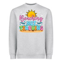 Heather Grey beaching not teaching Heavyweight Sweatshirt - JahusDesignShop