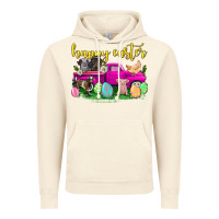 Vintage Artic happy easter truck with farm animal Vintage Hoodie - Neo Western