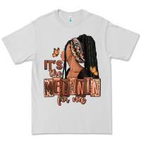Dove Grey It's the melanin for me Premium Tee - RanaPortraitStore