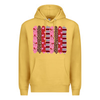 Antique Gold valentine's day brushstrokes Premium Hoodie - RanaPortraitStore