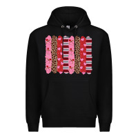 Black valentine's day brushstrokes Premium Hoodie - RanaPortraitStore