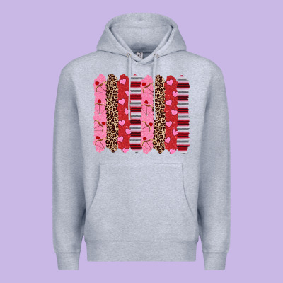 Valentine's Day Brushstrokes Premium Hoodie Designed By Ranaportraitstore
