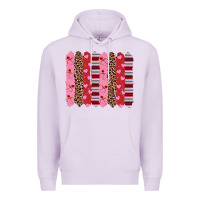 Lilac valentine's day brushstrokes Premium Hoodie - RanaPortraitStore
