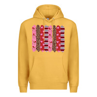 Mustard valentine's day brushstrokes Premium Hoodie - RanaPortraitStore