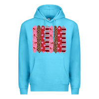 Ocean Blue valentine's day brushstrokes Premium Hoodie - RanaPortraitStore