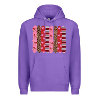Purple valentine's day brushstrokes Premium Hoodie - RanaPortraitStore