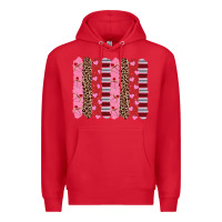 Red valentine's day brushstrokes Premium Hoodie - RanaPortraitStore