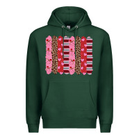 Sports Green valentine's day brushstrokes Premium Hoodie - RanaPortraitStore