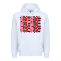 White valentine's day brushstrokes Premium Hoodie - RanaPortraitStore