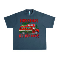 Midnight Navy christmas on the road Urban Heavy Tee - BundleAndBundleShop