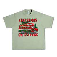Oil Green christmas on the road Urban Heavy Tee - BundleAndBundleShop
