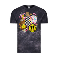 Cloud Black retro softball Vintage Tee - JahusDesignShop