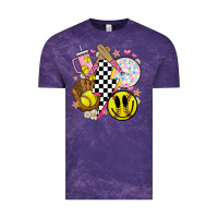 Cloud Purple retro softball Vintage Tee - JahusDesignShop