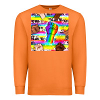 Carrot Pride lgbtq hands with cowhide seamless pattern Premium Sweatshirt - BundleAndBundleShop