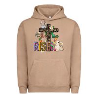Pigment Burro He is risen Easter Day Urban Hoodie - HowdyJamesFarm