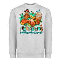 Heather Grey thanksgiving calories dont count Heavyweight Sweatshirt - AdoDesignShop