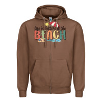 Chestnut life is better at the beach Zipper Hoodie - MaliasSmallBusiness
