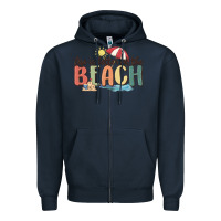 Navy life is better at the beach Zipper Hoodie - MaliasSmallBusiness
