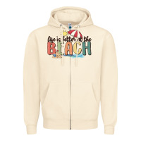 Sandshell life is better at the beach Zipper Hoodie - MaliasSmallBusiness