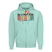 Seafoam life is better at the beach Zipper Hoodie - MaliasSmallBusiness