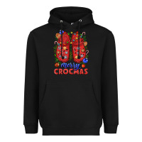 Black Merry crocmas Heavyweight Hoodie - NancyCooperArtShop