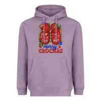 Lavender Merry crocmas Heavyweight Hoodie - NancyCooperArtShop