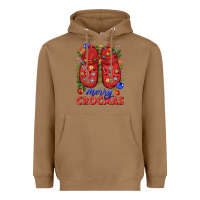 Toasted Coconut Merry crocmas Heavyweight Hoodie - NancyCooperArtShop