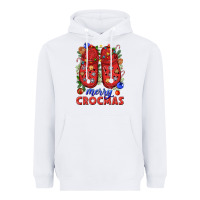 White Merry crocmas Heavyweight Hoodie - NancyCooperArtShop