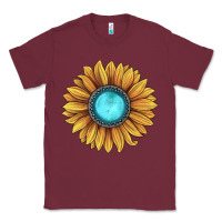 Burgundy sunflower gemstone Classic Tee - JahusDesignShop