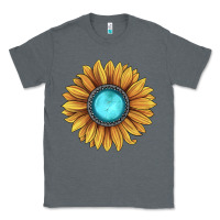 Charcoal Heather sunflower gemstone Classic Tee - JahusDesignShop