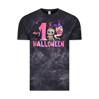 Cloud Black my first pink halloween Vintage Tee - AdoDesignShop