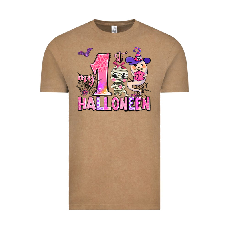 My First Pink Halloween Vintage Tee by AdoDesignShop | Teevron