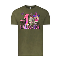 Vintage Olive my first pink halloween Vintage Tee - AdoDesignShop