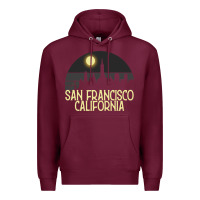 Burgundy San Francisco California Premium Hoodie - Bettercallsaul