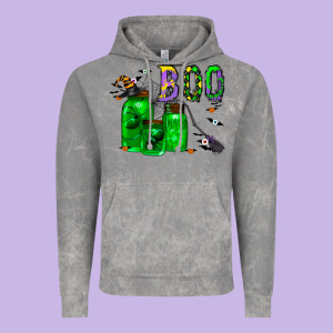 Boo Drink Vintage Hoodie Designed By Cowhidedigitalart