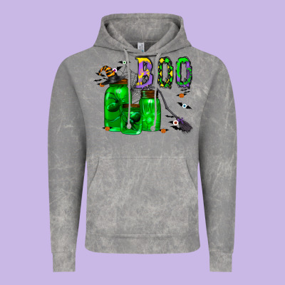 Boo Drink Vintage Hoodie Designed By Cowhidedigitalart