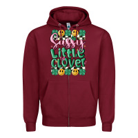 Burgundy sassy little glover Zipper Hoodie - MaliasSmallBusiness