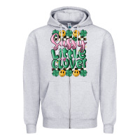 Heather Grey sassy little glover Zipper Hoodie - MaliasSmallBusiness