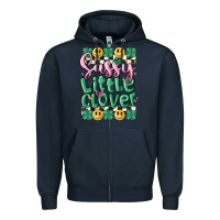 Navy sassy little glover Zipper Hoodie - MaliasSmallBusiness