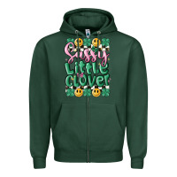 Sports Green sassy little glover Zipper Hoodie - MaliasSmallBusiness