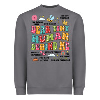 Storm customized teacher dear tiny human behind me back Heavyweight Sweatshirt - JahusDesignShop