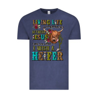 Vintage Denim living life somewhere between jesus take the wheel Vintage Tee - JahusDesignShop