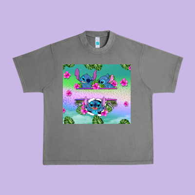 Custom Name Stitch Urban Heavy Tee Designed By Adodesignshop