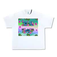 White custom name stitch Urban Heavy Tee - AdoDesignShop