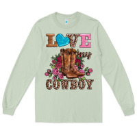 Matcha valentines day love my cowboy Long Sleeve Tee - AdoDesignShop
