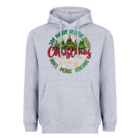 Heather Grey Christmas Vibes Heavyweight Hoodie - MaliasSmallBusiness