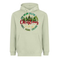 Matcha Christmas Vibes Heavyweight Hoodie - MaliasSmallBusiness